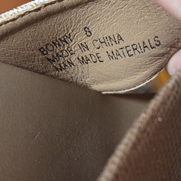 Corkys Bonny Gold Metallic Platform Cork Wedge Sandals Size 8 - Picture 10 of 10